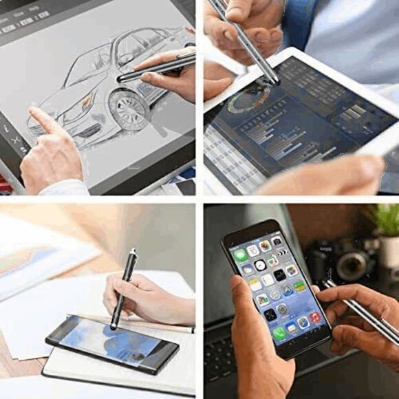 🖋️ 3 Pack Stylus Universal Capacitive Drawing Touch Pens for Touch Screens NEW - Picture 13 of 15